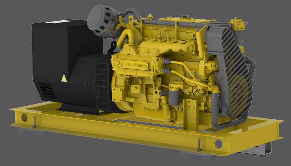 Cogeneration engine set